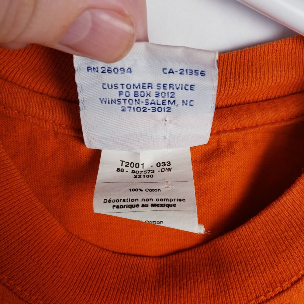 Vintage Champion Athletics Essential Orange Shirt - Picture 6 of 7